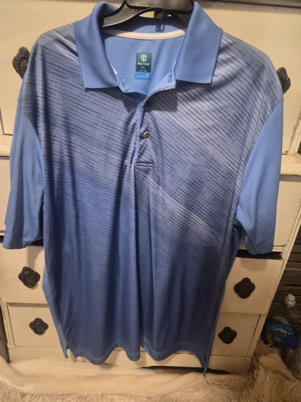Pro Tour CoolPlay Blue Performance Golf Polo Shirt XL